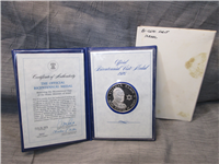 Official Bicentennial Visit Medal Honoring Yitzak Rabin, Prime Minister of Israel (Franklin Mint, 1976)