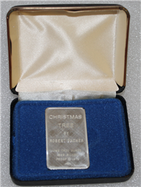 Mount Everest Mint: Christmas Tree by Robert Bacher, 1974 Christmas Ingot