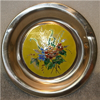 Franklin Mint  The Four Seasons Champleve Plate, Summer Bouquet by Rene Restoueix