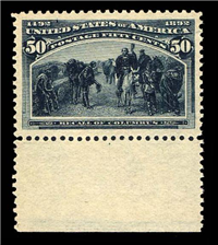 (Scott 240)   USA 1893 50&#162; Columbian Exposition (slate blue)
