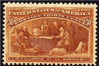(Scott 239)   USA 1893 30&#162; Columbian Exposition  (orange brown)