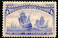 (Scott 233)   USA 1893 4&#162; Columbian Exposition (ultramarine)