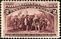 (Scott 231)  USA 1893 2&#162; Columbian Exposition (brown violet)