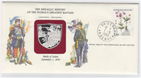 Franklin Mint  Medallic History of the World's Greatest Battles Commemorative First Day Cover Set