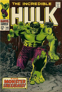 THE INCREDIBLE HULK  #105     (Marvel, 1968)