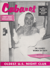 CABARET   Vol. I #3    (Entertainment Pub., July, 1955) Marilyn Monroe