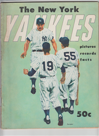 NEW YORK YANKEES YEARBOOK  (Big League Books, 1955) 