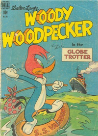 WOODY WOODPECKER IN THE GLOBE TROTTER  #249     (Dell Four Color, 1949)