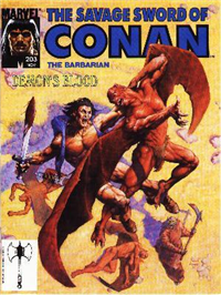 THE SAVAGE SWORD OF CONAN  #203     (Marvel)
