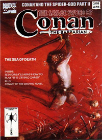 THE SAVAGE SWORD OF CONAN  #208     (Marvel)
