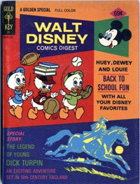 WALT DISNEY COMIC DIGEST  #55     (Gold Key)