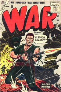 WAR COMICS  #34     (Atlas/Marvel)
