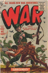 WAR COMICS  #38     (Atlas/Marvel)