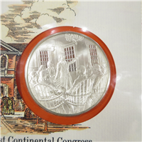 Bicentennial Commission of Pennsylvania First Continental Congress Commemorative Medal and Cachet  (Franklin Mint, 1974)