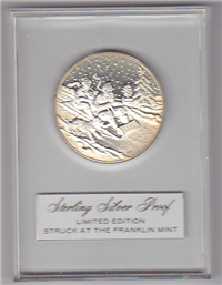 Franklin Mint Christmas Holiday Medals Current Market Value.