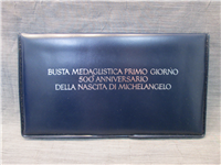 Michelangelo Quincentennial Medallic First Day Cover (Franklin Mint, 1975)