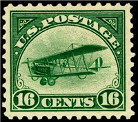 (Scott C2)  USA 1918 16&#162; Curtiss Jenny (green)     