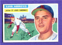 1956 Topps Baseball Card # 64 Luis Arroyo