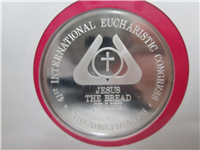 Official 41st International Eucharistic Congress Silver Medal (Franklin Mint, 1976)