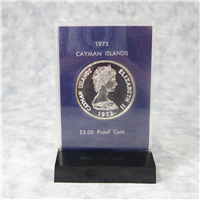 CAYMAN ISLANDS $5 Five Dollars Silver Proof Coin (Franklin Mint, 1973)
