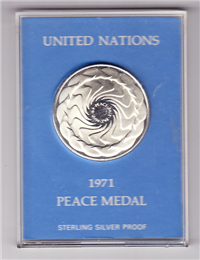 Franklin Mint  1971 United Nations Peace Medal