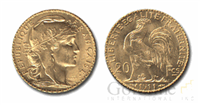 FRANCE 20 Franc &quot;Rooster&quot; Gold Coin