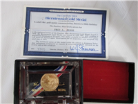 Official Bicentennial 14 KT Gold Medal (Danbury Mint, 1976)