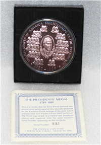 The Presidents' Medal 1789-1989 Silver Proof    (Federal Coin Fund, 1989)