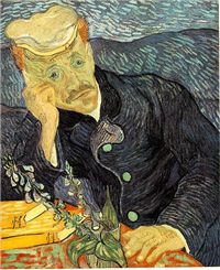 Portrait of Dr. Guichet (Version One)  by Vincent van Gogh  (1890)