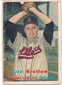 1957 Topps Baseball #139 Lou Kretlow