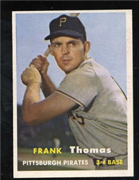 1957 Topps Baseball #140 Frank Thomas