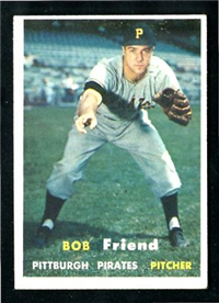1957 Topps Baseball #150 Bob Friend