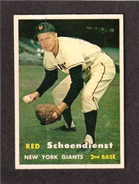 1957 Topps Baseball #154 Red Schoendienst (HALL-OF-FAME)
