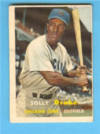 1957 Topps Baseball #159 Solly Drake
