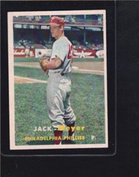 1957 Topps Baseball #162 Jack Meyer