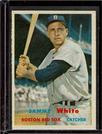 1957 Topps Baseball #163 Sammy White