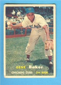 1957 Topps Baseball #176 Gene Baker
