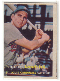 1957 Topps Baseball #182 Hobie Landrith
