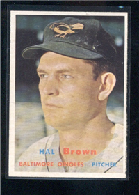 1957 Topps Baseball #194 Hal Brown