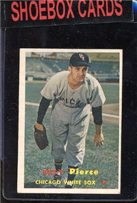 1957 Topps Baseball #160 Bill Pierce