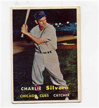 1957 Topps Baseball #255 Charlie Silvera