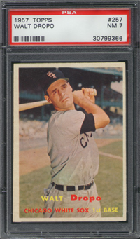 1957 Topps Baseball #257 Walt Dropo PSA NM 7