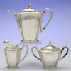 3-Piece International Silver Orchid Sterling Silver Coffee Service