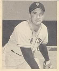 1948 Bowman Baseball Card # 42 Ray Poat