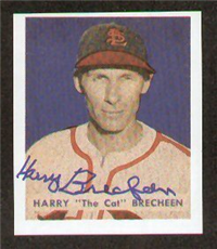 1949 Bowman Baseball Card # 158 Harry Brecheen