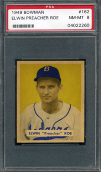 1949 Bowman Baseball Card # 162 Preacher Roe