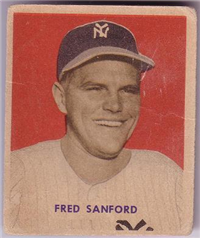 1949 Bowman Baseball Card # 236 Fred Sanford
