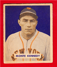 1949 Bowman Baseball Card # 237 Monte Kennedy