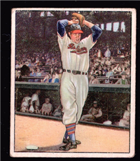 1950 Bowman Baseball Card #6 Bob Feller