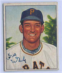 1950 Bowman Baseball Card #87 Bill Werle